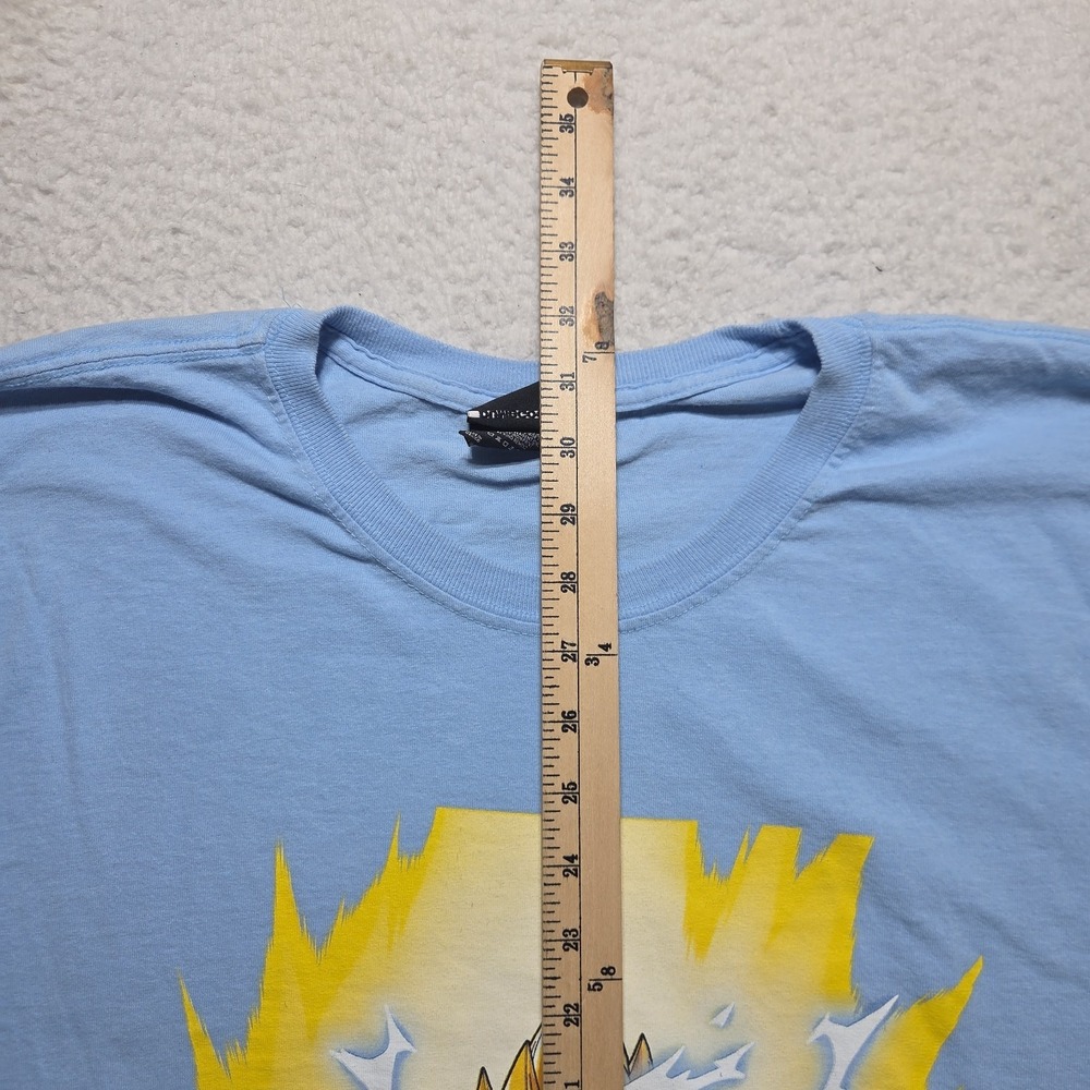 Dragon Ball Z Majin Vegeta T Shirt Capsule Corp RARE Powder Blue Adult Size 2XL - Picture 6 of 9